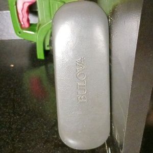 Bulova grey glass case hard shell